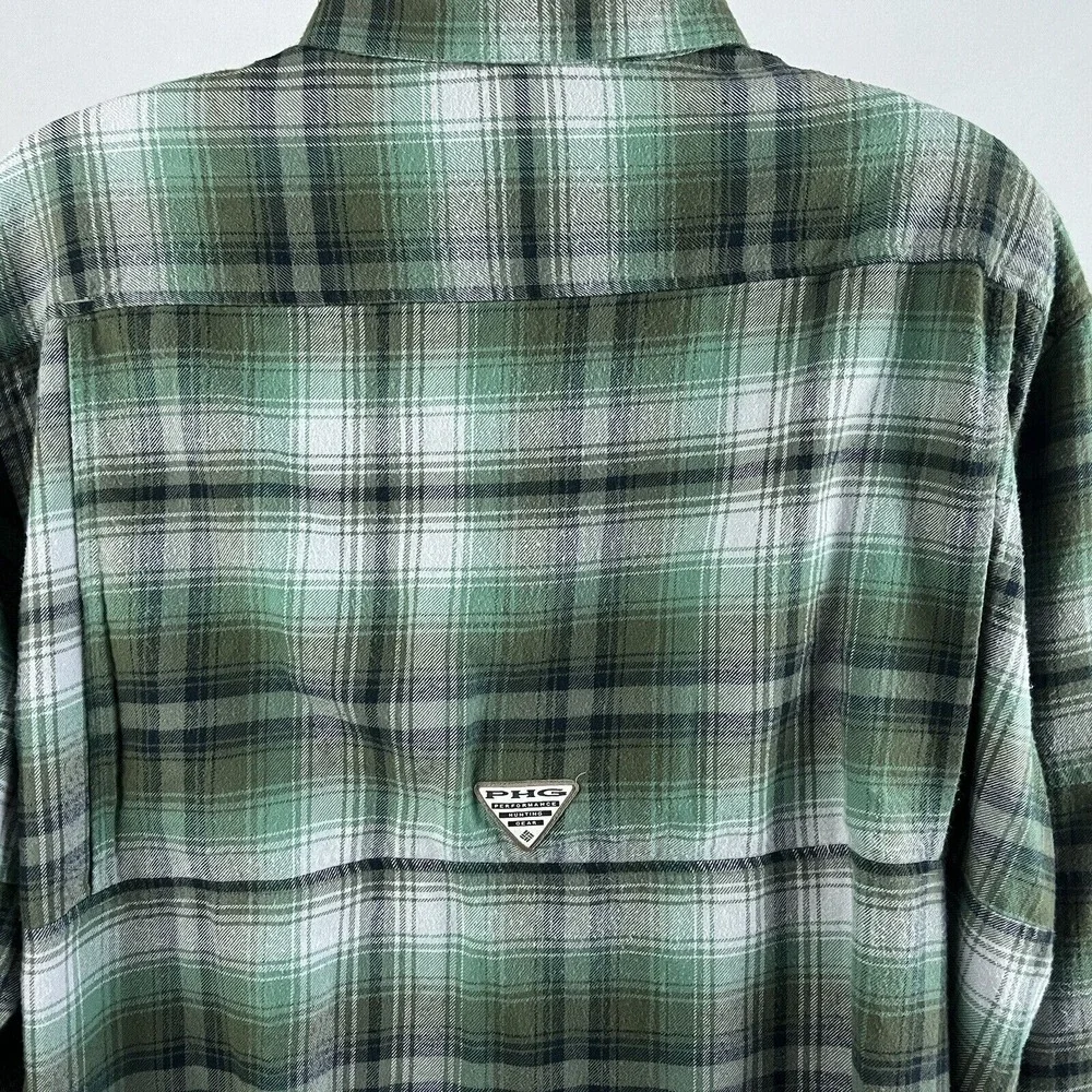 Columbia PHG Ventilated Hunting Shirt Men's Size XXL Hiking Green Long Sleeve‎